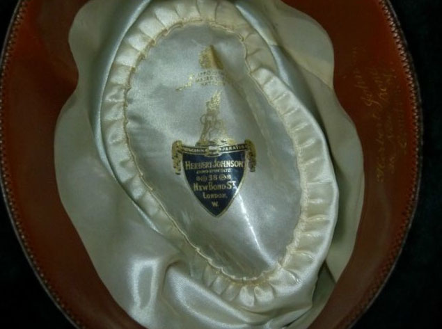 Herbert Johnson 4th Doctor Hat 40s Vintage Herbert Johnson 3/8